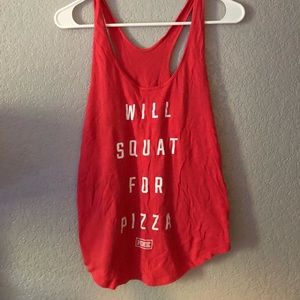 PINK pizza runners tank